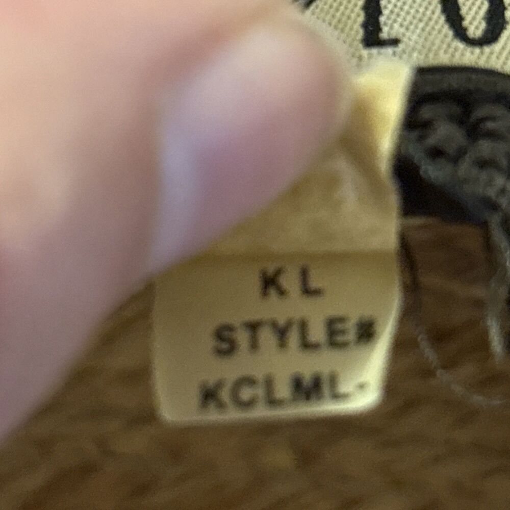 Kate Lord Straw Sun Hat With Mauve Ribbon Size M/L - Picture 9 of 9